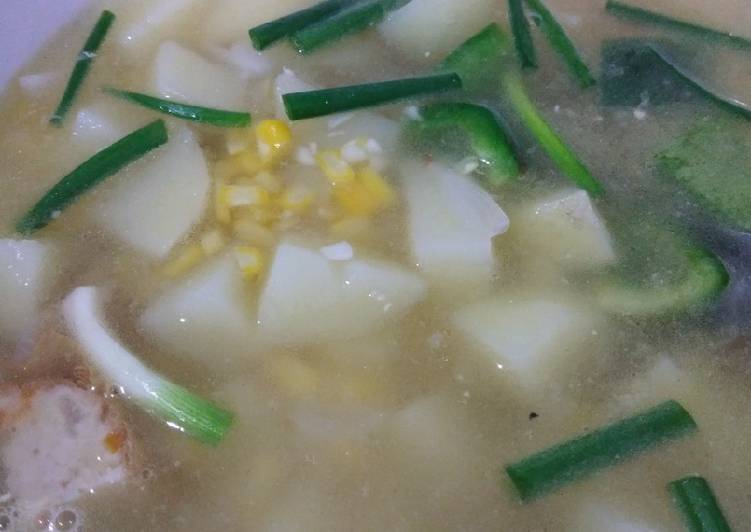 How to Cook Perfect Sup kentang jagung simple