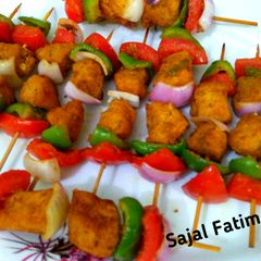 A picture of Chicken shashlik.