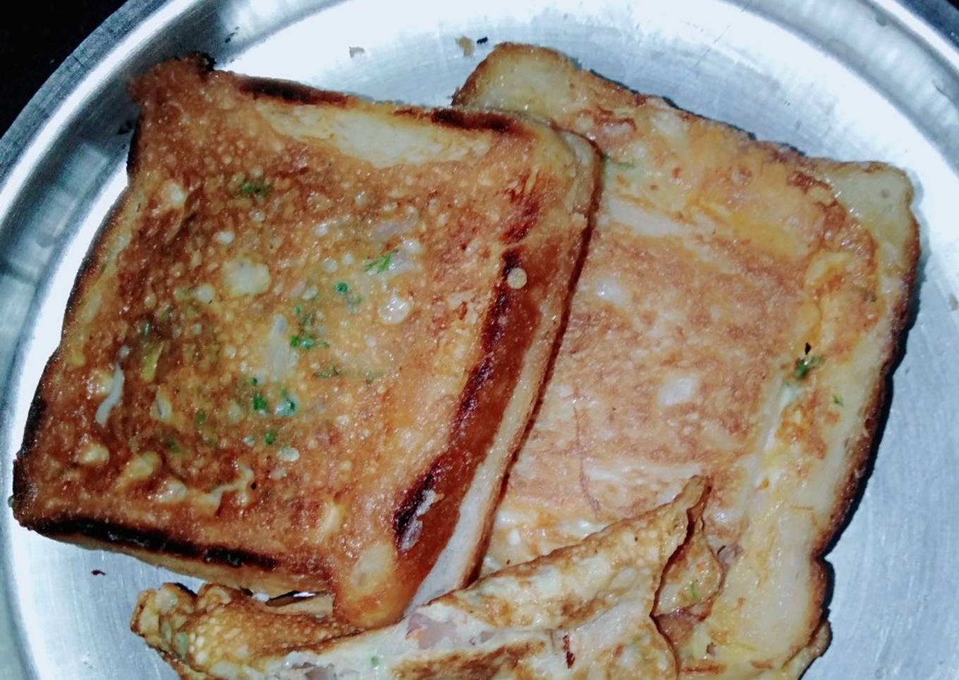 Bread Cheese omelette
