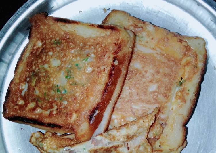 How to Prepare Ultimate Bread Cheese omelette