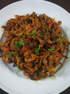 A picture of Karele Ki Sabzi.