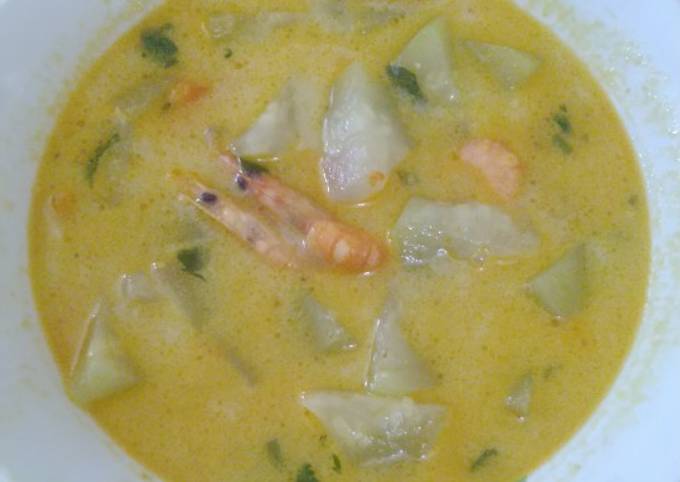 Langkah Mudah untuk Membuat Sayur Labu santan plus udang, Bikin Ngiler