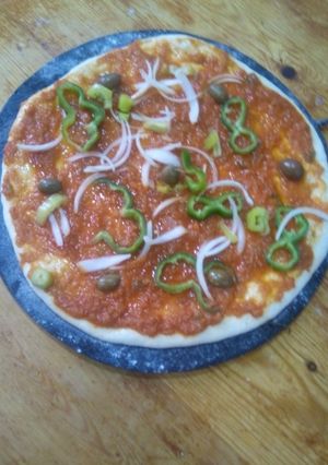 صورة لوصفة بيتزا للاطفال 🥘🍕👍🤭