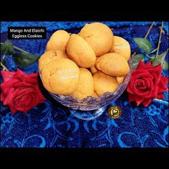 A picture of Eggless Mango And Cardamom Cookies.