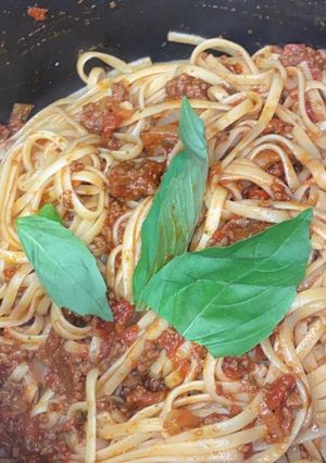 Une photo de Pâte à la bolognaise