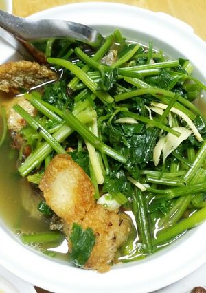 Hình của món Cá lóc nấu canh gừng.