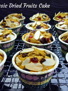Foto resep Classic Dried Fruits (cup) Cake