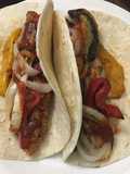 Grilled chicken fajitas