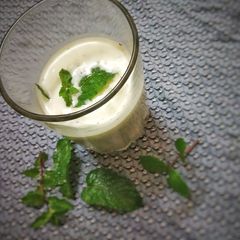 A picture of Minty lassi.