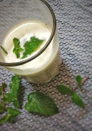 A picture of Minty lassi.