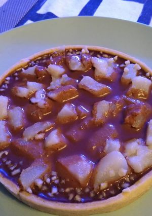 Une photo de Tarte amandine chocolat