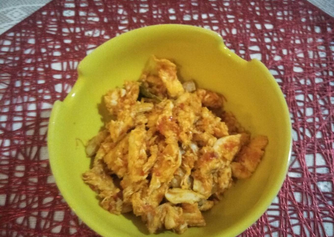 435. Ayam Suwir Aroma Daun Jeruk
