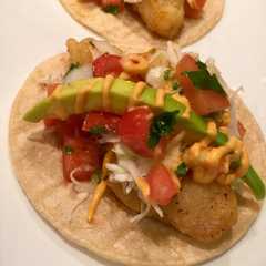 Una foto de Tacos de Pescado con Aderezo de Mayonesa Picante