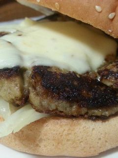 Una foto de Burguer de berenjena