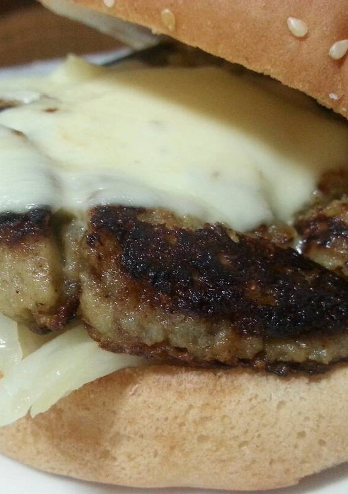 Una foto de Burguer de berenjena