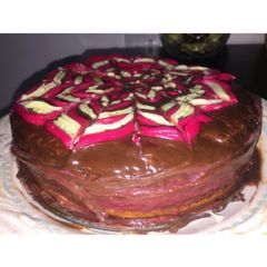 A picture of Tri Colour Chocolate Cake.