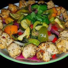 A picture of Mike's Super Skinny Chicken Dinner.