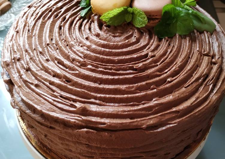 Tarta de chocolate con menta
