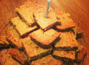 Una foto de Pastel de chocolate chips bars (mordiscos)