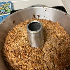 A picture of Pear walnut coffee cake.