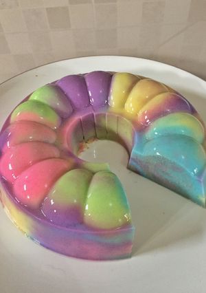 Foto resep Puding Rainbow Ekonomis