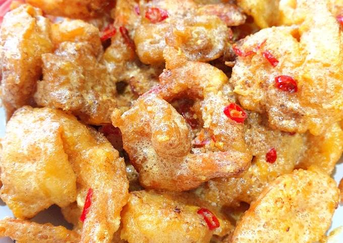 Udang Telor Asin / Salted Egg Prawn