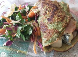 Una foto de Omelette de achicoria relleno