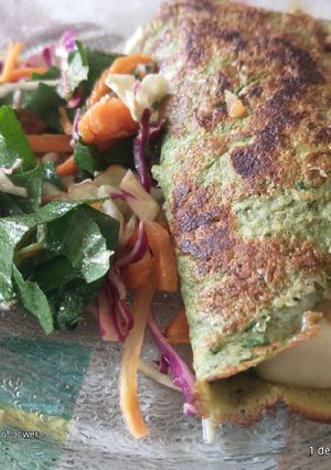 Una foto de Omelette de achicoria relleno
