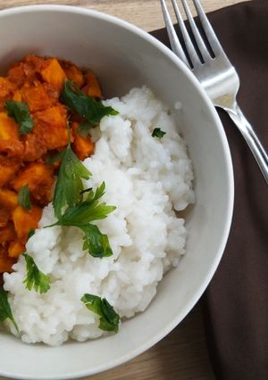 Zdjęcie przepisu Curry z batatów.