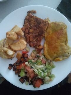 Una foto de Tortilla de plátano maduro