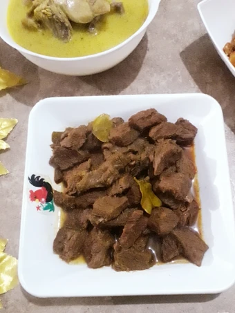 Cara Mudah Membikin Resep Rendang daging ga pake repot yang Uenak Anti Ribet, Menggugah Selera
