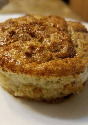 A picture of Mommys potato kugel.