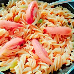 A picture of Myonnaise Vegetable pasta.