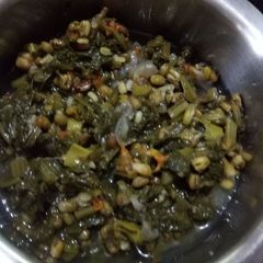A picture of Moong dal palak.