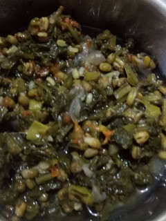 A picture of Moong dal palak.
