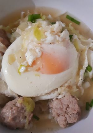 รูปของ "เกี้ยมอี๋น้ำหมูสับ" 🥣Chinese Noodle Soup with Minced Pork