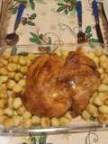 Pollo relleno deshuesado
