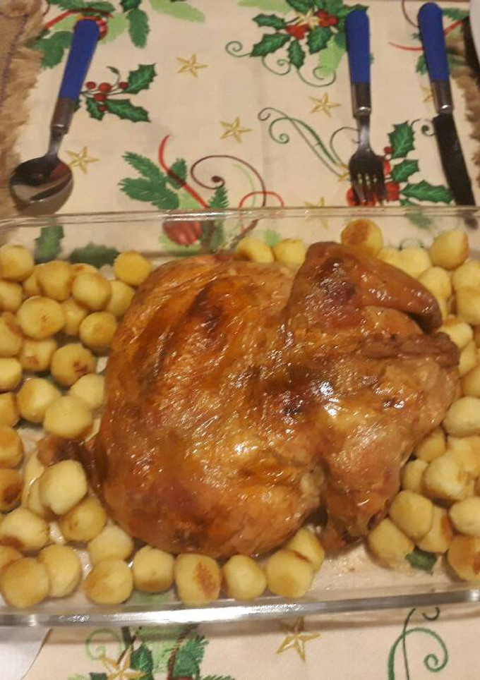 Una foto de Pollo relleno deshuesado