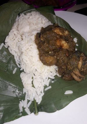 A picture of Ayamase stew.