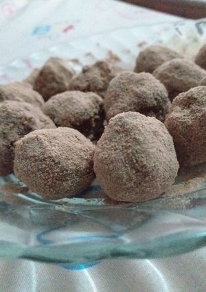 Foto resep Bola-bola coklat simple