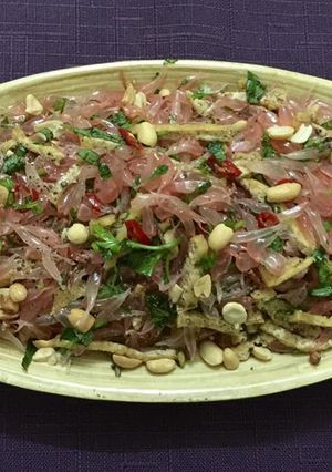 Hình của món Gỏi bưởi chay.