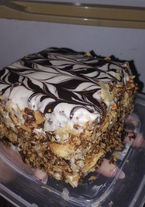 Una foto de Milhojas de hojaldre con dulce de leche