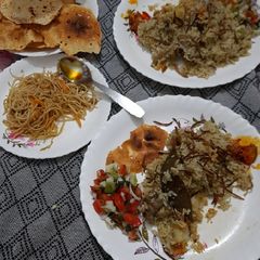 A picture of Mom's Chicken pulao recipe.