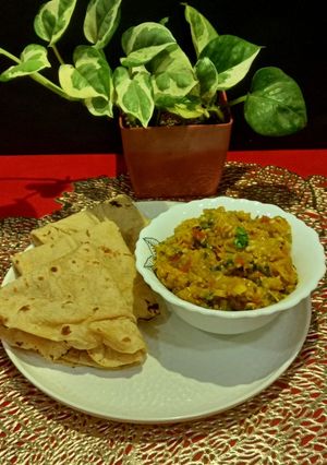 A picture of Baingan Bharta.