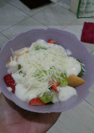 Foto resep Salad buah simple