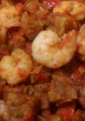 Foto resep Udang dan tempe balado