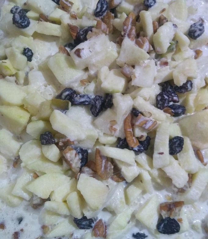 Una foto de Ensalada de piña con manzana