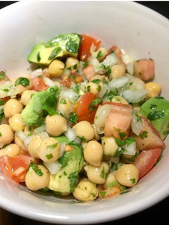 Una foto de Ceviche de garbanzos