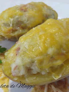 Foto principal de Patatas rellenas de queso roquefort y jamón serrano