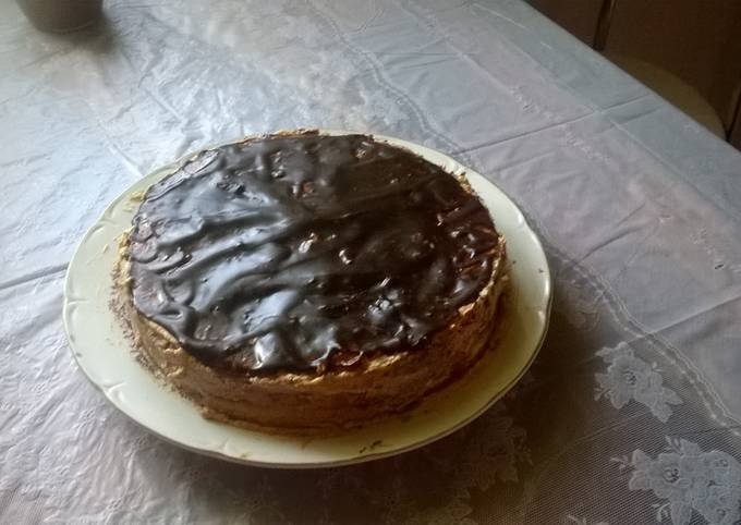 Бисквитный торт Ольги Матвей с клубникой